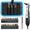 BAKESHU Chiave a cricchetto magnetica, mini cacciavite a cricchetto con Phillips, a taglio, Torx, esagonale, quadrato, Pozidriv per auto, biciclette, casa, fai da te