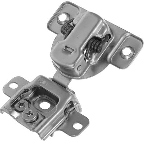 HOMSFOU Charnière à Recouvrement Réglable Avec Amortisseur Pour Portes De Cuisine Et Armoires Charnière Cachée Pour Meubles Système De Fermeture Douce Et Stabilité Accrue