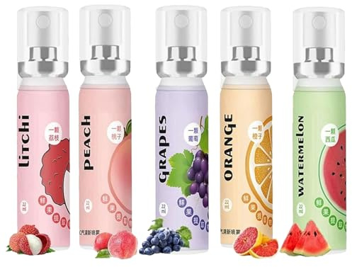 Fruity Spray Rafraîchissant Pour l'Haleine,Breath Spray Désodorisant Oral Buccal,Protection Halitose,Haleine Fraîche,Petit Portatif,5 Pièces