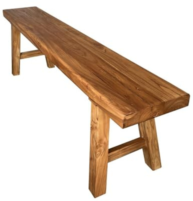 Rustikale Küchenbank aus Holz und stabile Esszimmermöbel für Komfort, perfekt als Heimdekoration, Landhausstil Sitzlösung