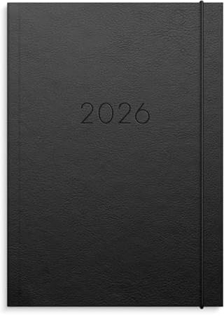 Burde Agency A5 Vega 2026, Planner Settimanale in Similpelle Elegante, Calendario per Studenti, Insegnanti e Professionisti, Agenda per Appuntamenti e Studio