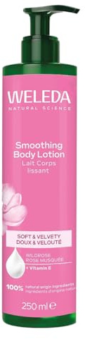 Weleda Lait Corps Lissant Rose Musquée 250ml – Hydratation 24h, Peau Plus Douce (93% Satisfaits) – Testé 2 Semaines, 1-2 Applications/Jour – Soin Naturel Certifié NATRUE