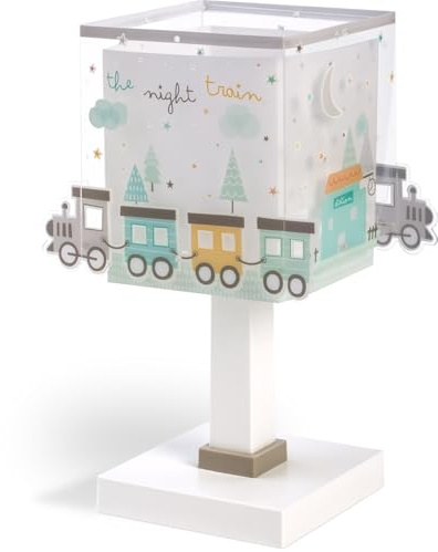 Dalber Kinder Tischlampe Nachttischlampe Nachtlicht The Night Train Zug, 63531N, G4-4W LED - Glühbirne enthalten, Grün