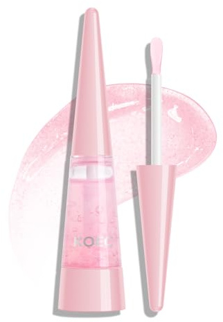 KYDA Lip Plumper, Extreme Plumping Lip Fuller, feuchtigkeitsspendender und transparenter Lipgloss, voluminisierende Formel, glattere Lippen, nicht klebrig – Rosa, 0,21 Fl Oz
