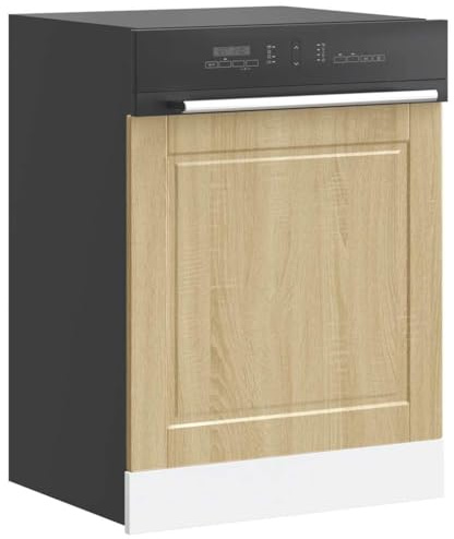 Owoxanthellate Pannello per lavastoviglie Porto Sonoma, 60 x 1,5 x 67 cm, in legno robusto e facile da pulire, con design senza tempo per cucina da incasso e Co