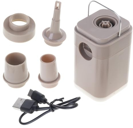 Lodoot Pompe portatili per materassi di piccole dimensioni Pompe elettriche ad aria con pompe di gonfiaggio rapido da campeggio Pompa ad aria ricaricabile multifunzionale facile da usare