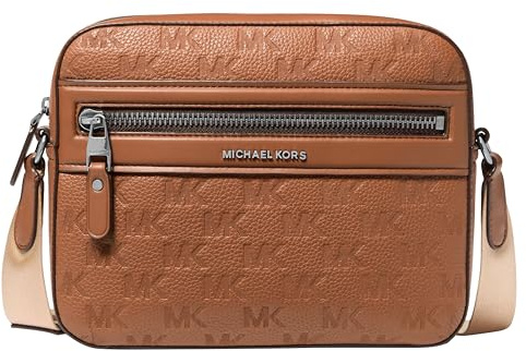 Michael Kors Herren Jet Set Tour Crossbody, Silberton, Hardware/Leder/Gepäck in Silber Ton, M, Jet Set Ew Tour Xbody