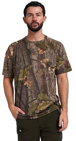 JACK PYKE Quick Wick Short Sleeve Crew Neck T-Shirt English Oak Evolution 3XL