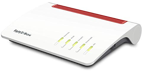 AVM FRITZ!Box 7590 High-End WLAN AC + N Router (VDSL-/ADSL, 4x4 MU-MIMO mit 1.733 (5 GHz) und 800 MBit/s (2.4 GHz), DECT-Basis, Media Server) (Generalüberholt)