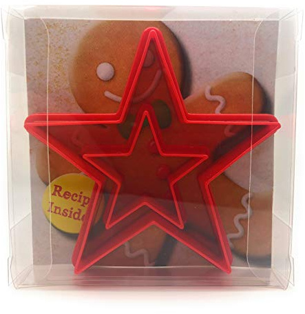 Star Cookie Cutter Set of 2, Biscuit, Pastry, Fondant Clay Cutter