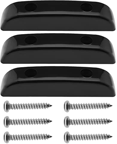 Be In Your Mind 3 Piezas de Reposapiés de Plástico con Tornillos de Montaje para Bajo Y Bajo Repuestos para Guitarra Bajo Accesorios para Instrumentos Color Negro