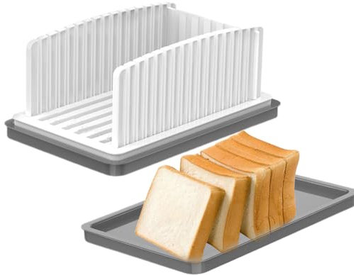 xocome Brotschneider, multifunktionaler Sandwich-/Toastmacher, zusammenklappbar und verstellbar, manueller Handgriff, hausgemachter Hobel zum Schneiden von Brot, schnell und sicher