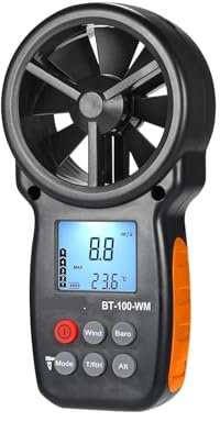 Baromètre anémomètre numérique portatif BT-100-WM, pour la Vitesse du Vent, la température, Le Refroidissement éolien, testeur d'humidité