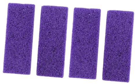 Piedra para Pedicura de Pies 4 Piezas Púrpura Pu para Callos | Formato Compacto, Cabe Palma y Fácil de Llevar, Exfoliación Completa, Uso Sencillo en Rutina de Cuidado