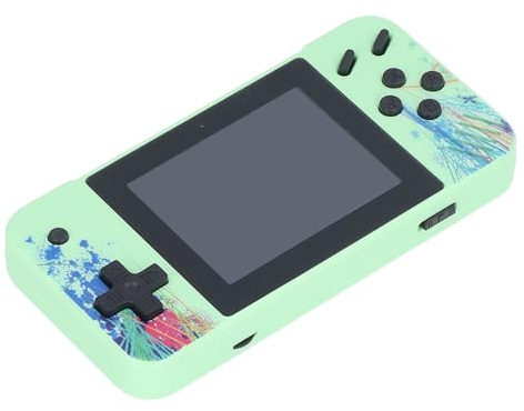 Bonbela Handheld-Spielekonsole, 3,5-Zoll-Bildschirm, Tragbarer Retro-Videospiel-Player mit Integriertem 1200-mAh-Akku und Mehreren Klassischen Spielen für Kinder, Erwachsene, Reisen,