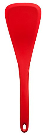 Kochblume Designwender | Premium-Silikon | Hitzebeständig | Spülmaschinenfest | 30cm | Farbe: rot