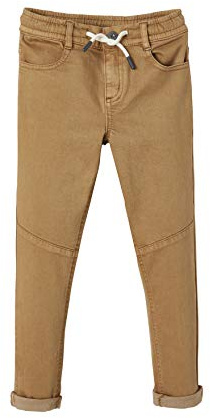 VERTBAUDET Pantalon Slim Couleur Facile à Enfiler garçon Beige 12A