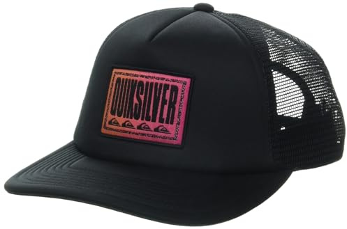 Quiksilver Gorra de Camionero para niño Slab Scratch Snapback Sombrero, Negro 241, Talla única para Niños