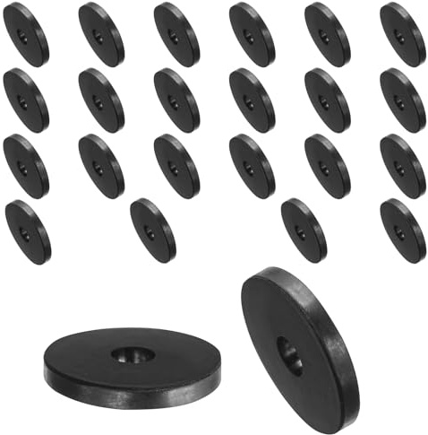 QUARKZMAN 24 Pz Distanziatore Rotondo Gomma, 40x10x5 mm (OD*ID*Spessore) Anello Rotondo Antivibrante Boccola In Gomma - Versatile per Edilizia, Automotive, Nautico e Elettrodomestici