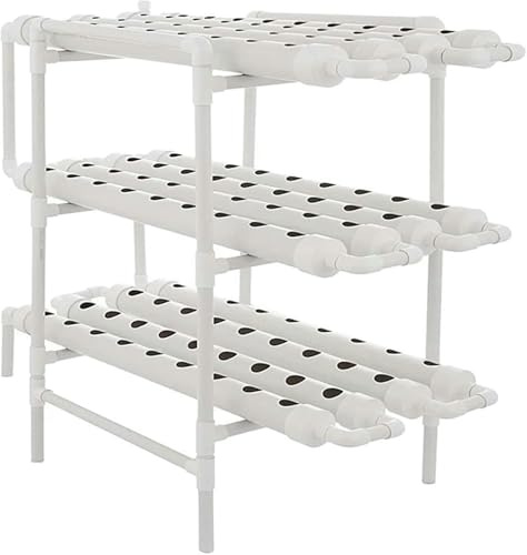 Sistema di Coltivazione idroponica, Torre, Tubo in PVC, 108 Fori, per piantare ortaggi, Sistema di Giardino Interno, Sistema idroponico Alto, Sistema di Coltivazione Esterna 0823