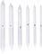 6 Stück Papierwischer Bleistife, 4/6/9/10/12/13mm Doppelköpfe Papier Stift Weiß Art Papier Stümpfe für Zeichnen DIY