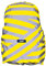 ABUS reflektierender Regenschutz für Rucksäcke - Lumino X-Urban Cover - wasserdichter & sichtbarer Rucksacküberzug - Gelb/Silber