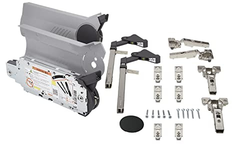 Abattants rabattables SET Blum® AVENTOS HF 20F2801 gris clair (pour hauteur de 700 à 900 mm/LF 9000-17250 / largeurs de corps de meuble jusqu'à 1800 mm)