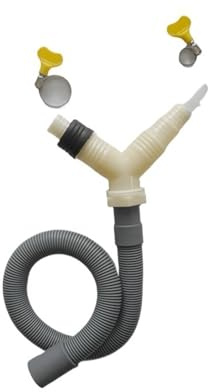 VeEthi Drainage Tee Adapter Drainage Pipe Fitting For Washing Machine Dryer Drain With Extended Drainage Hose (Size : Hose length-0.3m)