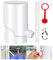 Regensammler für Fallrohre 100,Wassersammler,passt für 3.9in/10cm Runde Fallrohr,Regenwasserklappe 85% Wasserausbeute,mit 5FT Schlauch leitet Wasser in Regen Barrel.Weiß
