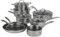 HEXTEC Laser Etched Honeycomb Non Stick Stainless Steel Cookware Pots, Pans & Frying Pan Sets, Induction Ready, Oven & Dishwasher Safe with Stay Cool Handles, PFOA Free Set of 5/6/7/8 Pcs