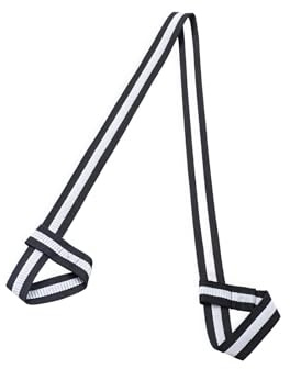 Tragegurt Yogamatte aus Baumwolle, Verstellbare Yogamatten-Carrying Strap-Gurt für alle Größen - Ideal für Pilates, Dehnen und Fitness - Hochwertiges Yoga-Zubehör (Schwarze und weiße Streifen)