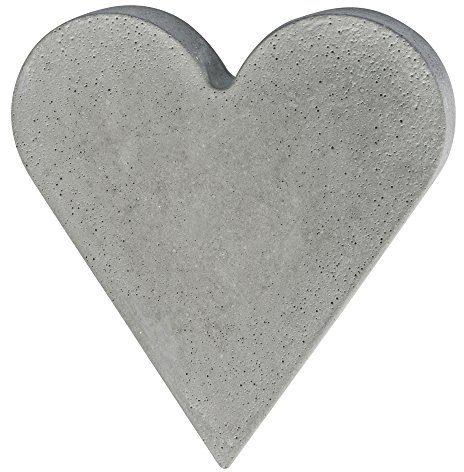 Rayher Gießform Herz, 18,5 x 20 cm, Tiefe 4 cm, Material PET, zum Ausgießen mit Kreativ-Beton, Schmuck-Beton, Raysin-Gießpulver, Betongießform, 36078000