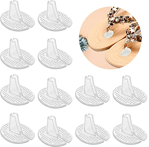 TaimeiMao 6 Paires Protecteur de Sandale en Silicone,Coussin Sandale Silicone,Protège-Orteils pour Tongs,Silicone Coussin Sandale de Gel,for Personal Foot Care Toe Protectors, Transparentes