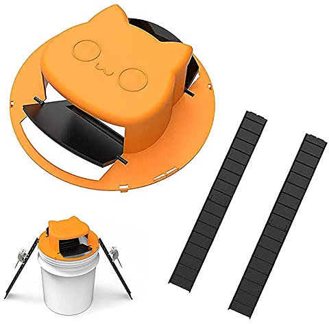 FOUTP Piège à Souris et à Rat à Couvercle Coulissant, Couvercle de Seau Piège à Souris Style de Porte de Piège réarmement Automatique, piège à Souris Rapide, Efficace