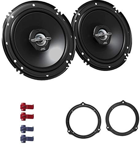 JVC CS-J620X Auto Lautsprecher 16,5 cm mit Einbauset passend für Ford Focus II (DA3) 2004-2010 Türen hinten 600 W 165mm 2 Wege Koax