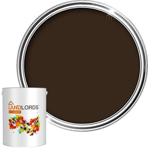 Landlords Fence and Garden Shed Paint | Furniture, Barn, Wood and Outdoor Paint | Quick-Drying Protection for Furniture | Brown 5L