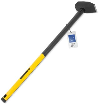 blizz-z Vorschlaghammer profi mit Fiberglasstiel in Profiqualität 4,8 kg | Hammer, Rammhammer, Abbruchhammer, Renovierungsarbeiten, gerippte Griffzone - Made in EU