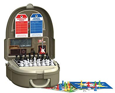 Luna Spielesammlung Koffer 60-TLG. Brettspiel Klassiker m. Zubehör +3 J