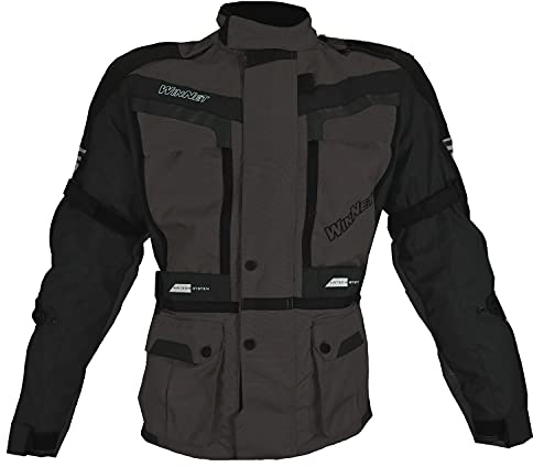 WinNet Giacca Giubbotto da Moto 3 Strati con Protezioni Omologate di 2° Livello Uomo