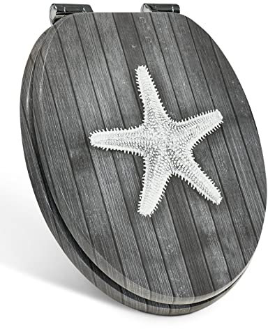 Xonic Design WC-Sitz - Premium Klo-Deckel - Toilettensitz mit Absenkautomatik - hochwertige Klobrille mit Motiv - MDF171