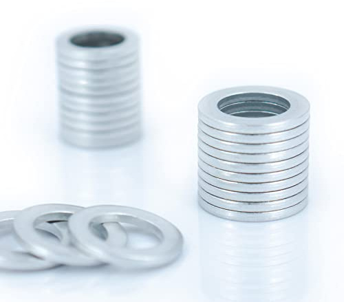 20 guarnizioni M10 per tappo di scarico dell'olio, in alluminio, rondella di schiacciamento del tappo dell'olio per cambio olio, anello di tenuta KeeRoarin