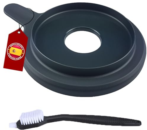 DROCODO Tapa Compatible con Thermomix Tm5 / Tm6 - Incluye Junta de Silicona para un Sellado Adecuado + Cepillo Especial para una Limpieza Impecable - tapadera fabricación de vanguardia