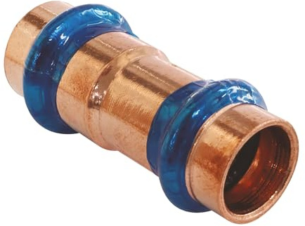 SOMATHERM FOR YOU, Manchon réduit cuivre à sertir FF Ø16 Ø14 - Raccord à sertir certifié ATEC et QB - Joint d’étanchéité EPDM - Pression max 16 bars - Température max 95°C