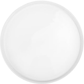 ZYDYRX Plato llano de porcelana, diámetro de 21 cm, cuencos de fideos, cuencos de ensalada, plato de postre, plato de desayuno blanco, con borde elevado, platos pequeños para servir pan, entrantes