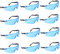 YAAVAAW Safety Glasses-12 Pack Protective Glasses, Goggles for Eye Protection - Great for Kids' Nerf Gun Battles & Lab Work