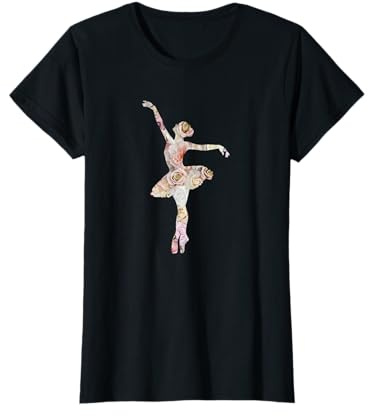 Ballett Ballerina Ballett Tänzerin Blumen T-Shirt