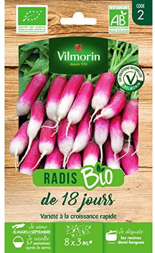 Vilmorin - Sachet graines Radis de 18 jours BIO