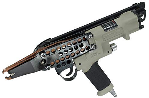Woodpecker C-77XE Pistolet pneumatique à anneau porc de calibre 15 9,5 mm avec bec extra long et pince à anneau porc de 7 à 8 mm de diamètre pour matelas à ressort