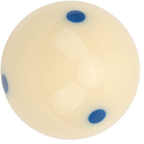 Agatige Billard-Queue-Kugel, 57,2 Mm Pool-Standard-Trainingsball Weißer Pool-Queue-Trainingsball Dot-Spot Professionelles Übungs-Queue-Kugel-Harz-Tisch-Billard-Zubehör(Blau)