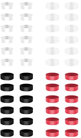 Newwyt 48 Uds Anillo Protector de Joystick Anillo Invisible para PS5-PS4/Switch-PRO/Steam-Deck Controlador de Juego Cubierta de Anillo de Joystick de Silicona